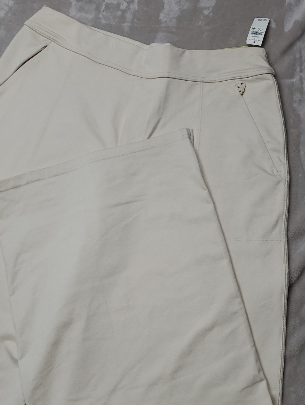 aerie Relaxed Wide-Leg Pants in Light Cream